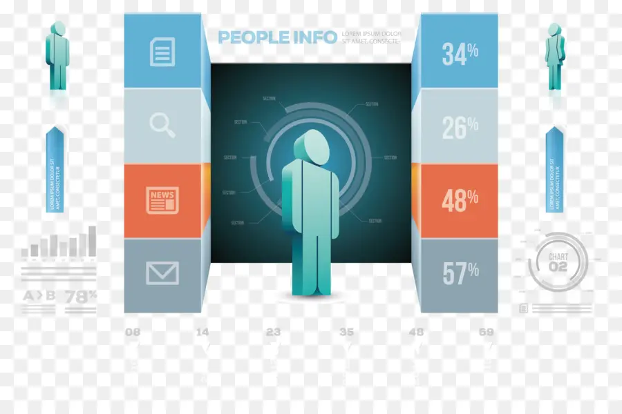 Infografía De Persona，Datos PNG