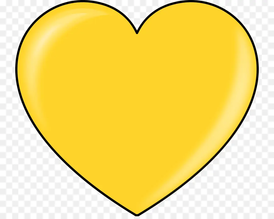 Corazon Amarillo，Amar PNG