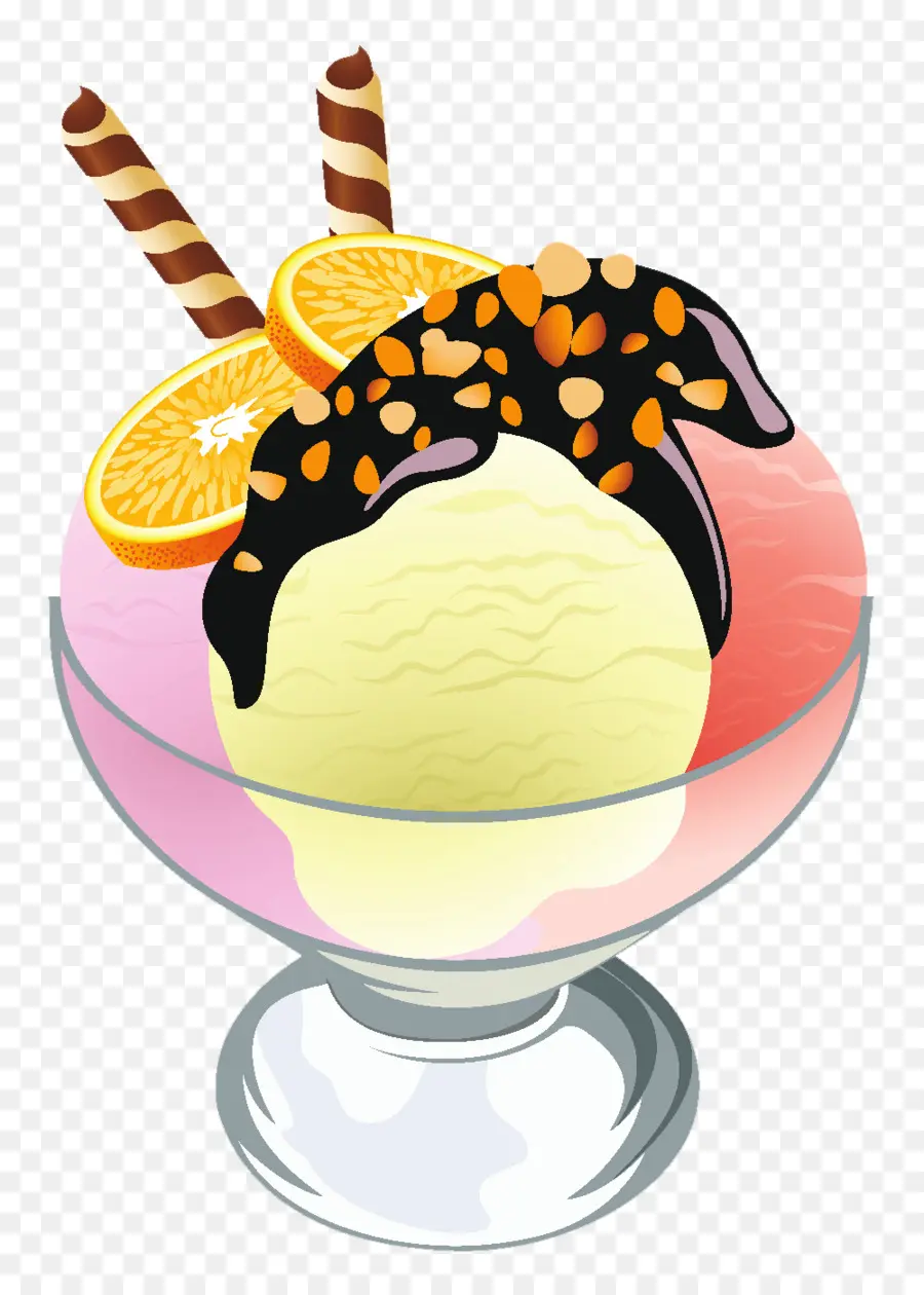 Helado，Sundae PNG