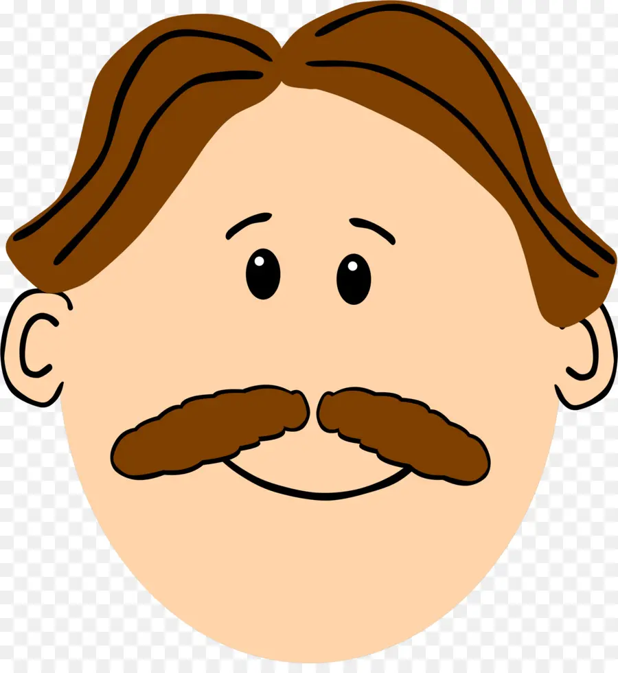 Hombre Con Bigote，Rostro PNG