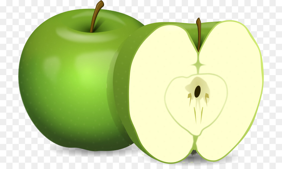 Manzana Verde，Saludable PNG