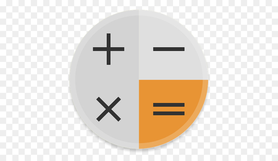 Icono De Calculadora Naranja，Matemáticas PNG