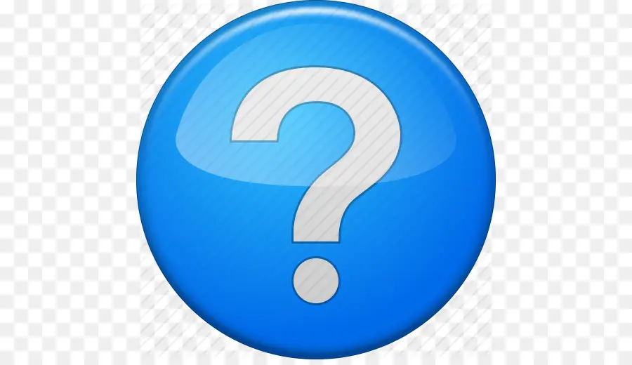 Signo De Interrogación，Círculo Azul PNG