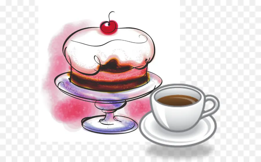 Café，Pastel De Cumpleaños PNG