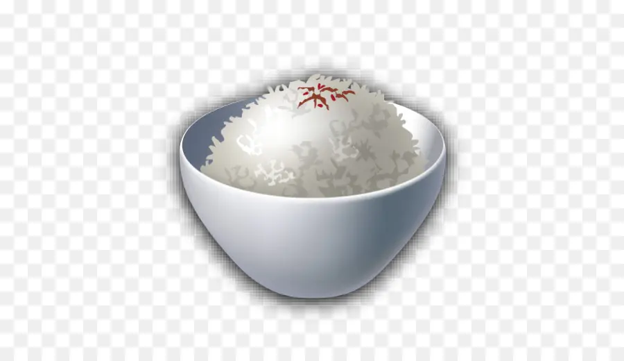 Tazón De Arroz，Blanco PNG