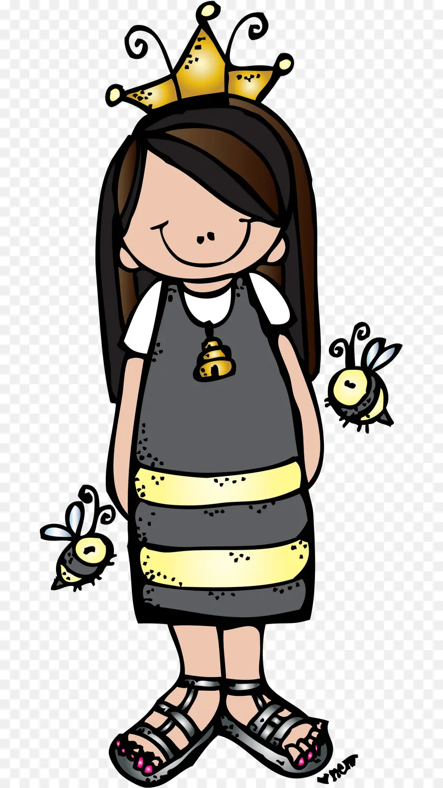 Chica Disfrazada De Abeja，Abeja PNG