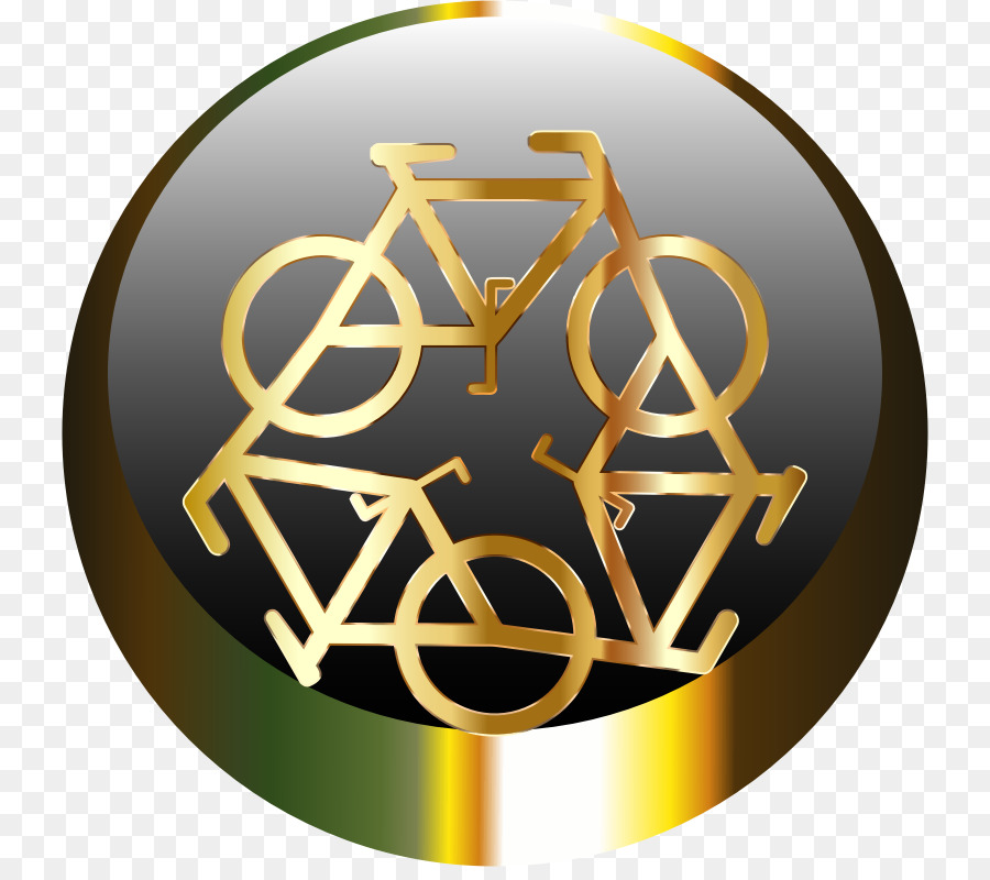 Icono De Bicicleta，Oro PNG