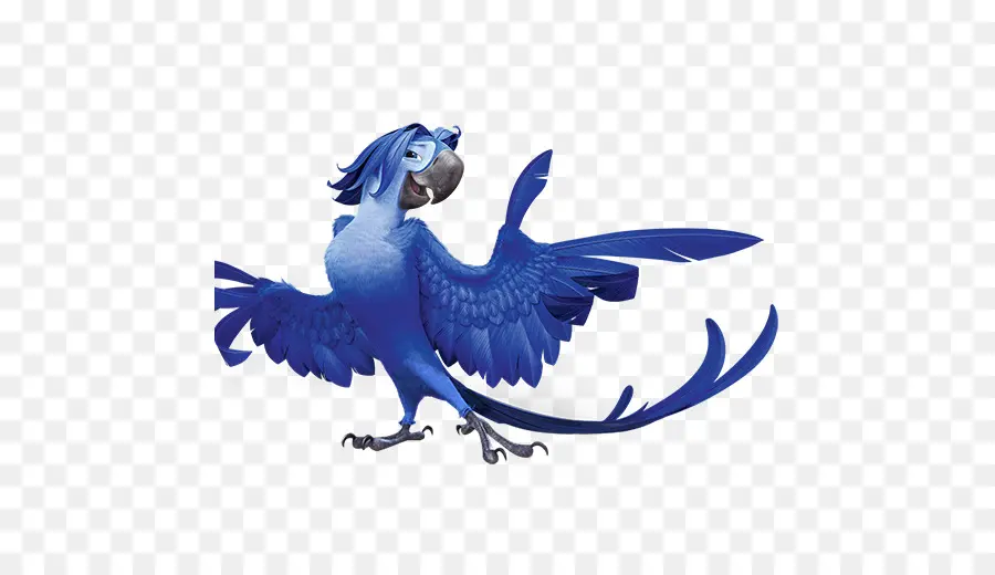 Loro Azul，Animado PNG