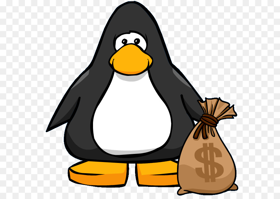 Pingüino，Bolsa De Dinero PNG