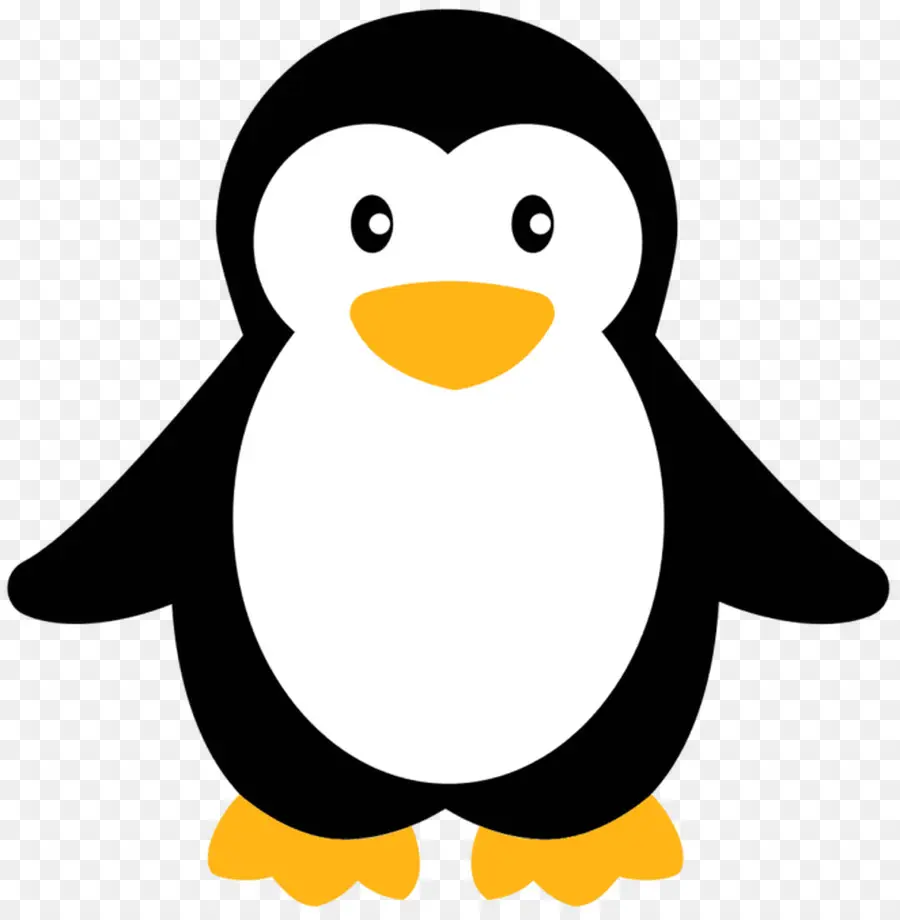 Pingüino，En Blanco Y Negro PNG