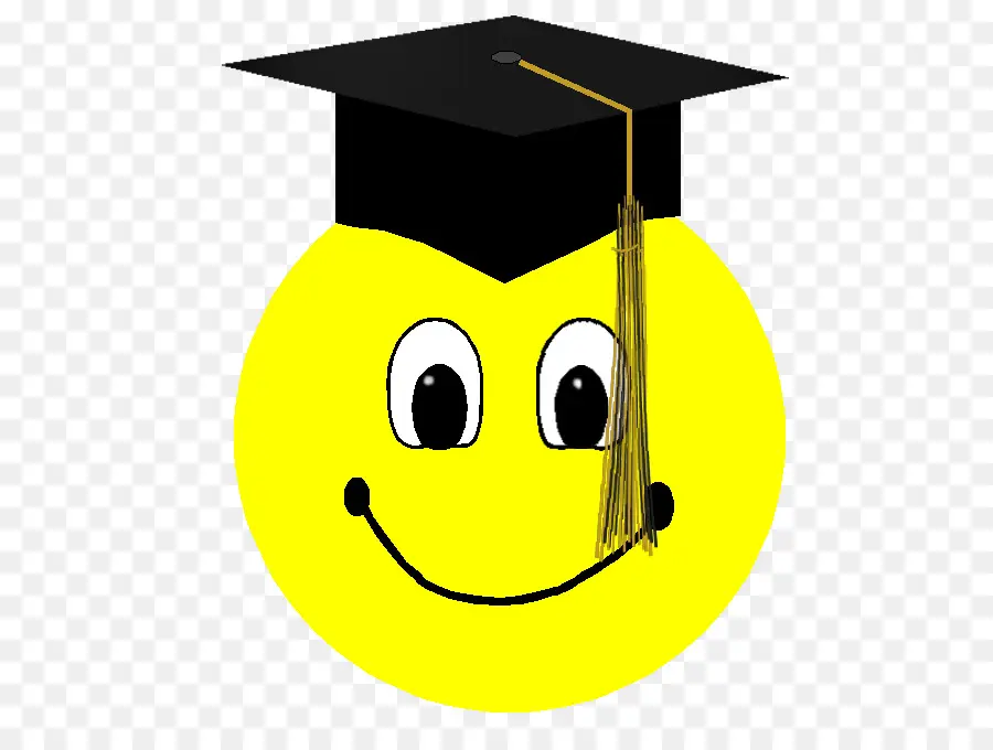 Emoticon De Graduación，Cara Sonriente PNG