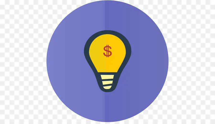 Bombilla Con Signo De Dólar，Idea PNG