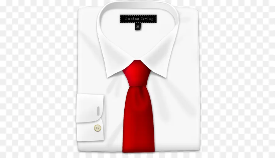 Camisa Blanca Con Corbata Roja，Formal PNG