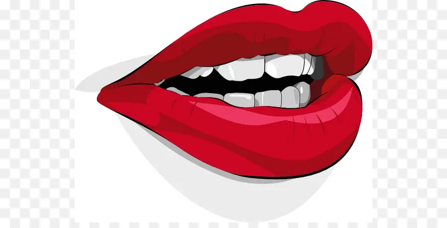 Labios Rojos，Dientes PNG