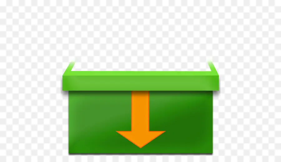 Caja Verde Con Flecha，Descargar PNG