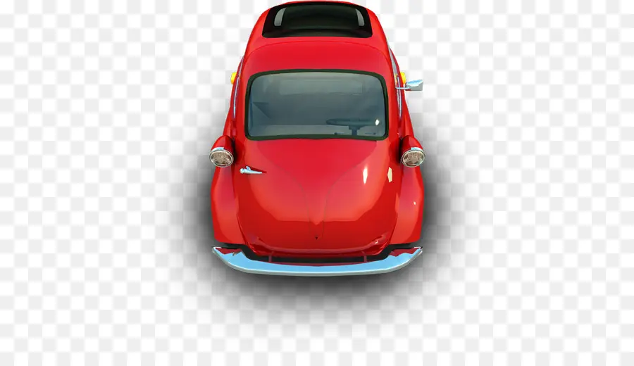 Coche Rojo Clásico，Antiguo PNG