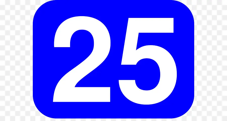 Número 25，25 PNG