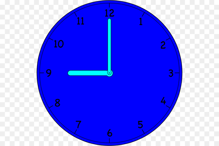 Reloj，Azul PNG