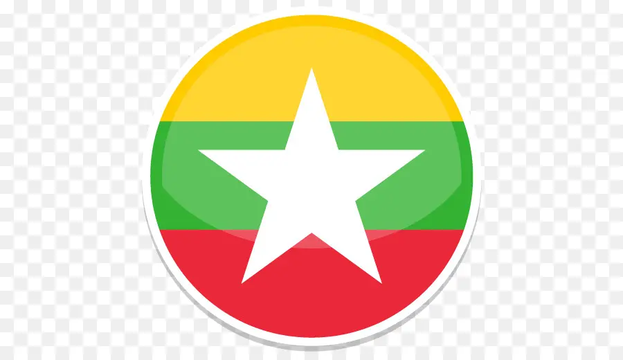 Bandera De Myanmar，Estrella PNG