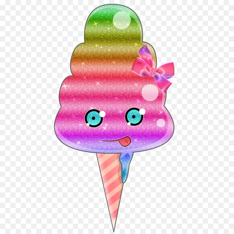 Helado De Arcoiris，Postre PNG