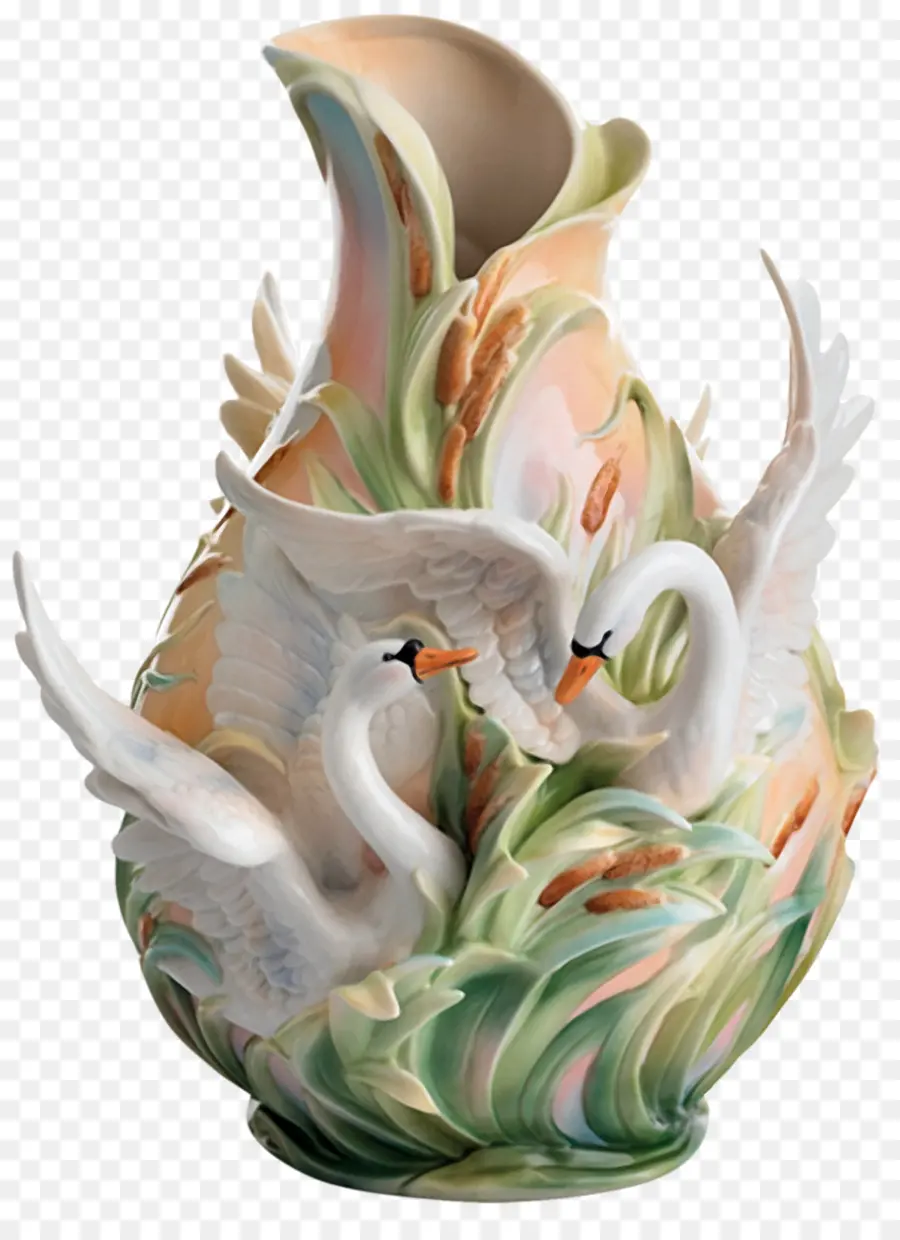 Florero Decorativo，Cisne PNG