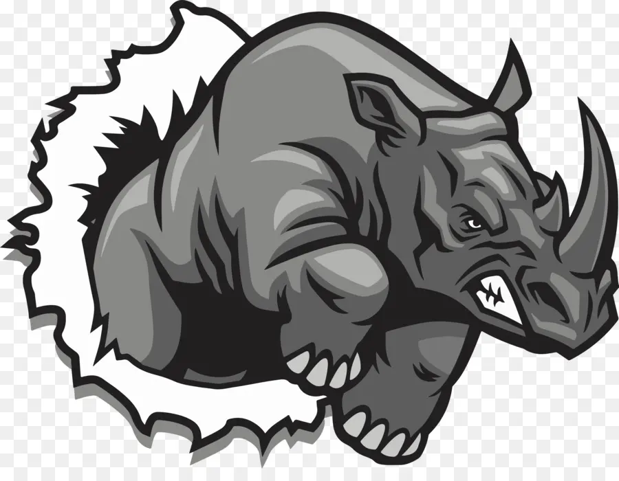 Rhinoceros，Drawing PNG