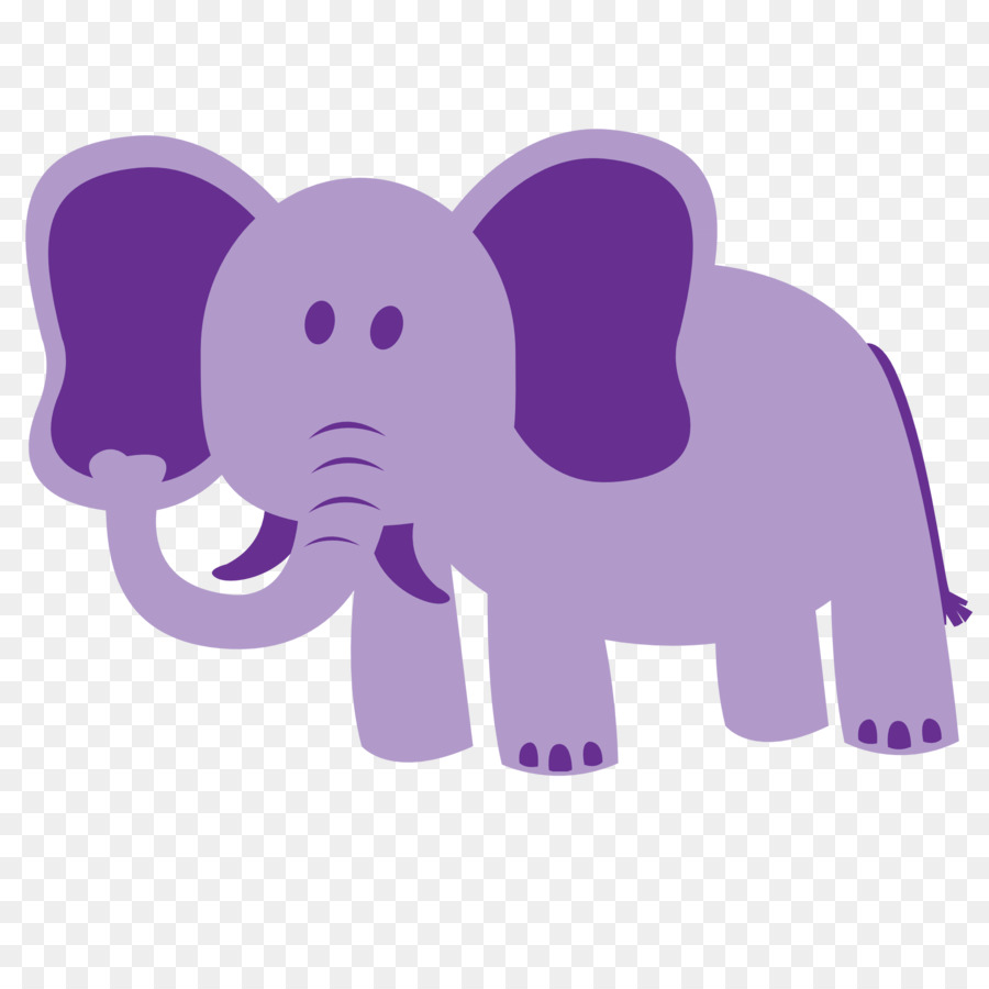 Elefante，Púrpura PNG