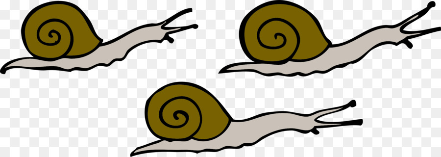 Siluetas De Caracol，Lento PNG