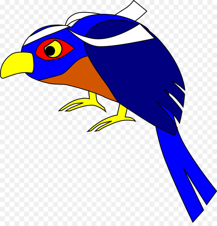 Pájaro，Azul PNG