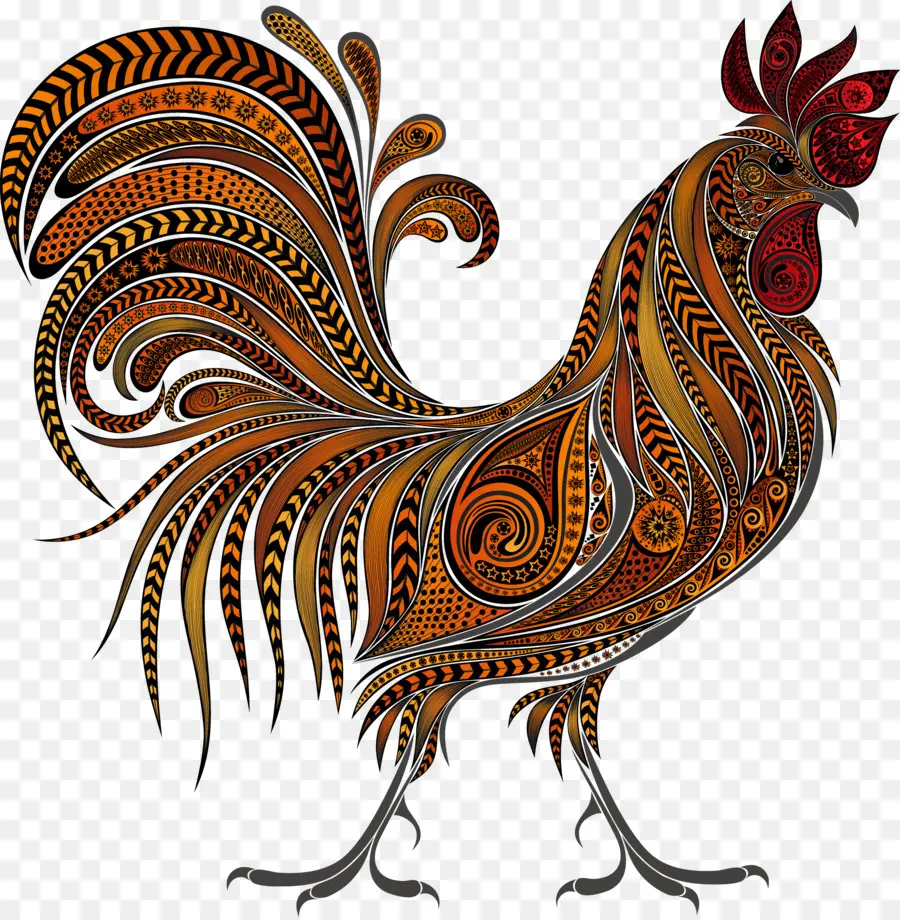 Gallo，Año Nuevo Chino PNG