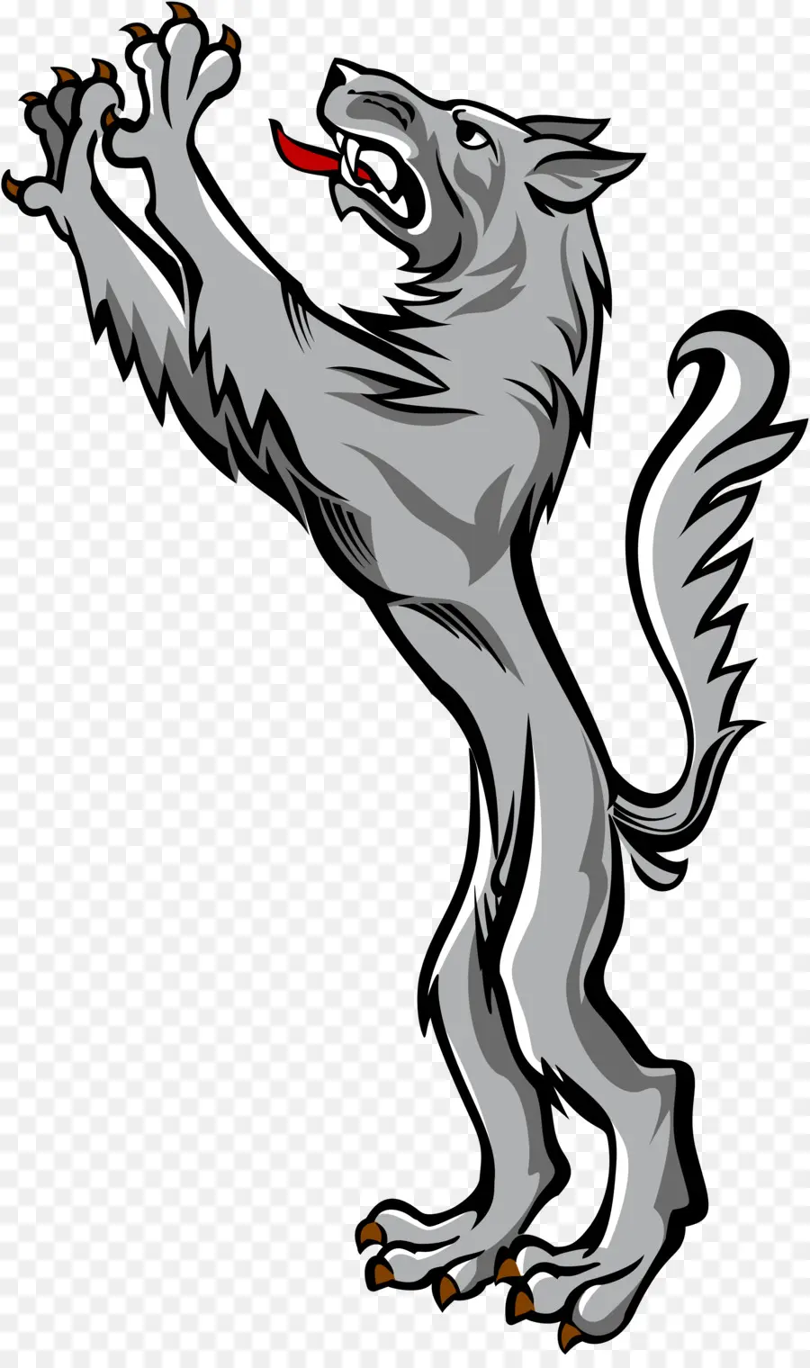 El Lobo ártico，Escudo De Armas PNG
