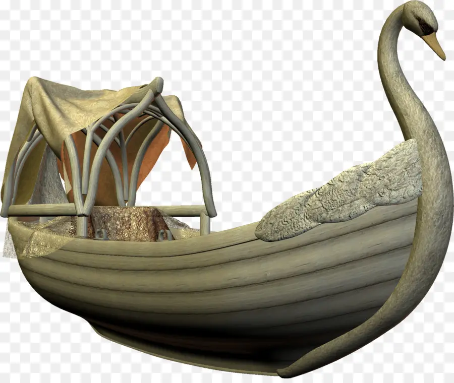 Barco Cisne，Decorativo PNG