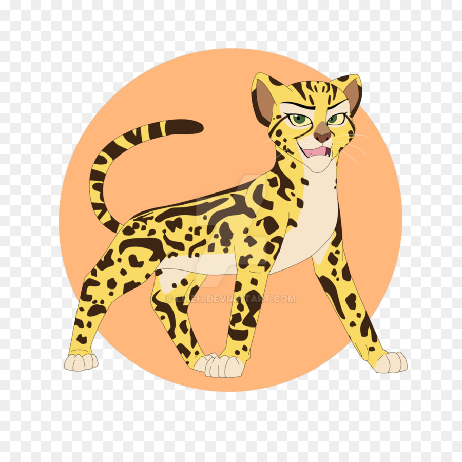 Leopardo De Dibujos Animados，Felino De Gran Tamaño PNG