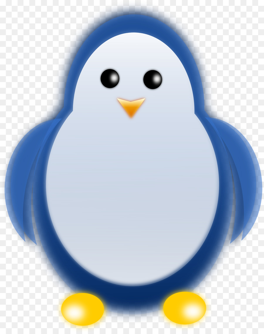 Pingüino，Azul PNG