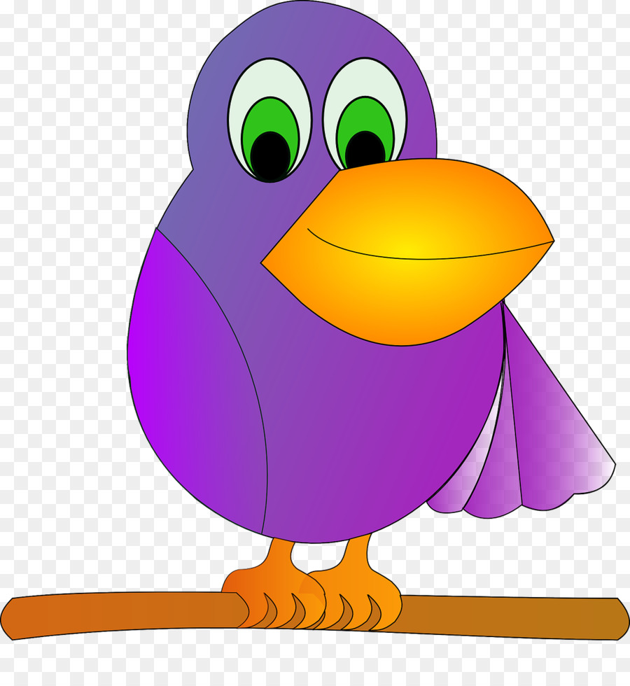 Pájaro De Dibujos Animados，Lindo PNG