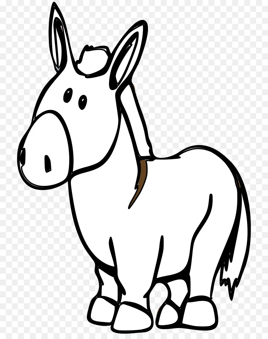 Burro Blanco，Dibujos Animados PNG