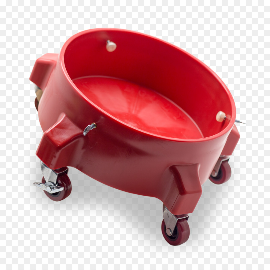 Cubo Rojo Sobre Ruedas，Rojo PNG