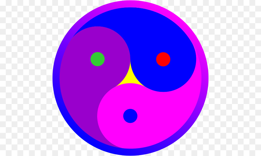 Símbolo Yin Yang，Vistoso PNG