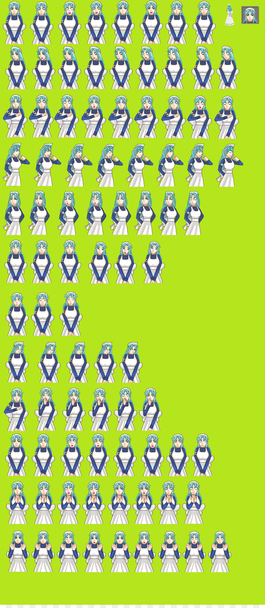 Hoja De Sprites，Personaje PNG