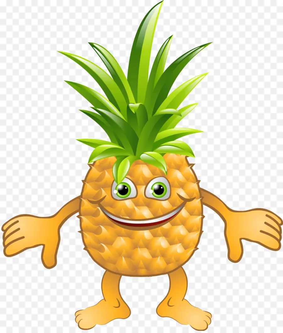 Personaje De Piña，Rostro PNG