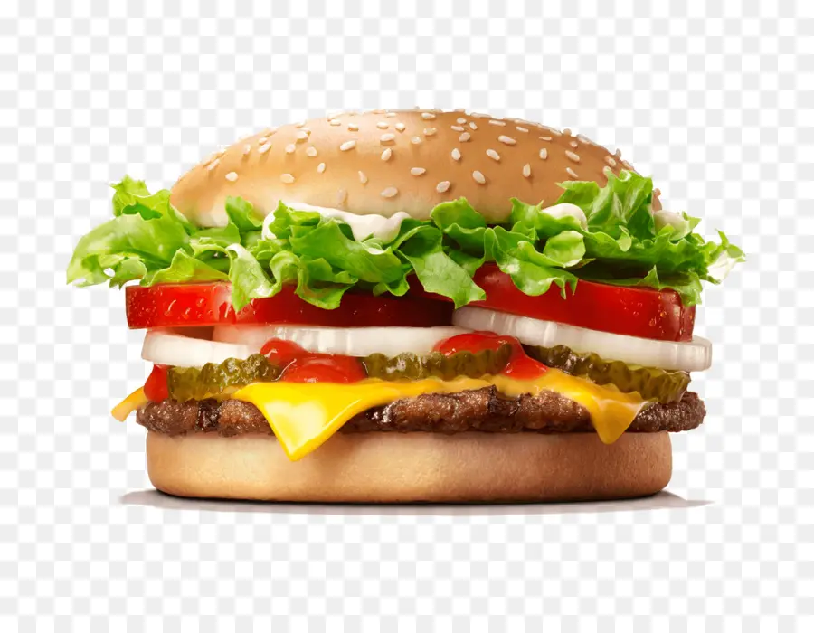 Whopper，Hamburguesa Con Queso PNG