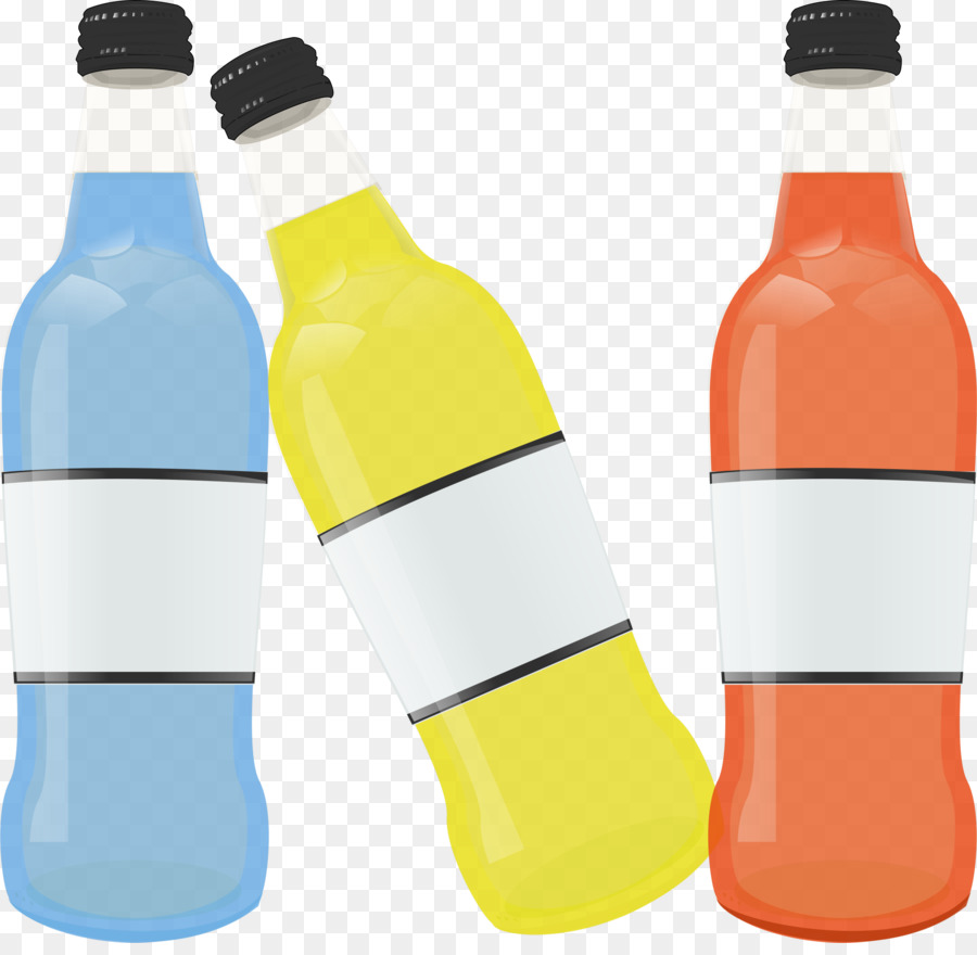 Botellas De Colores，Azul PNG