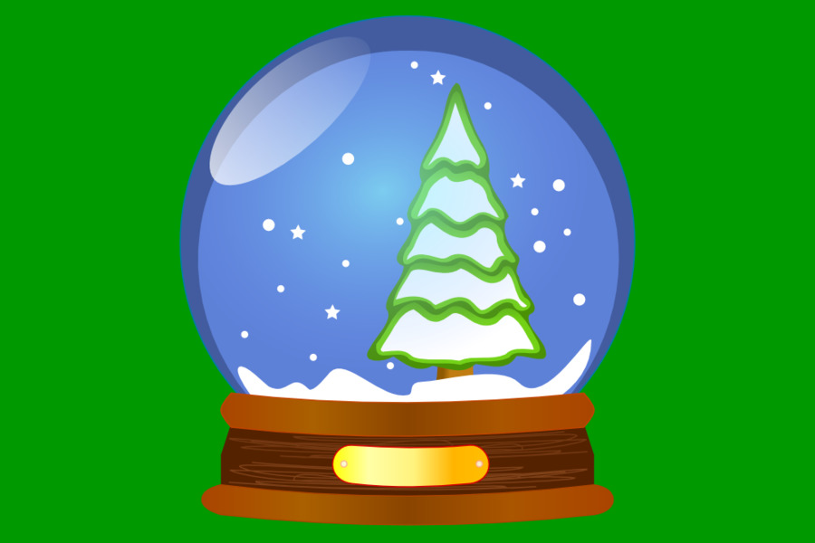 Globo De Nieve，Navidad PNG