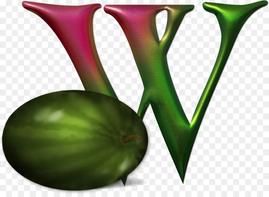 Sandía Y Letra W，Fruta PNG