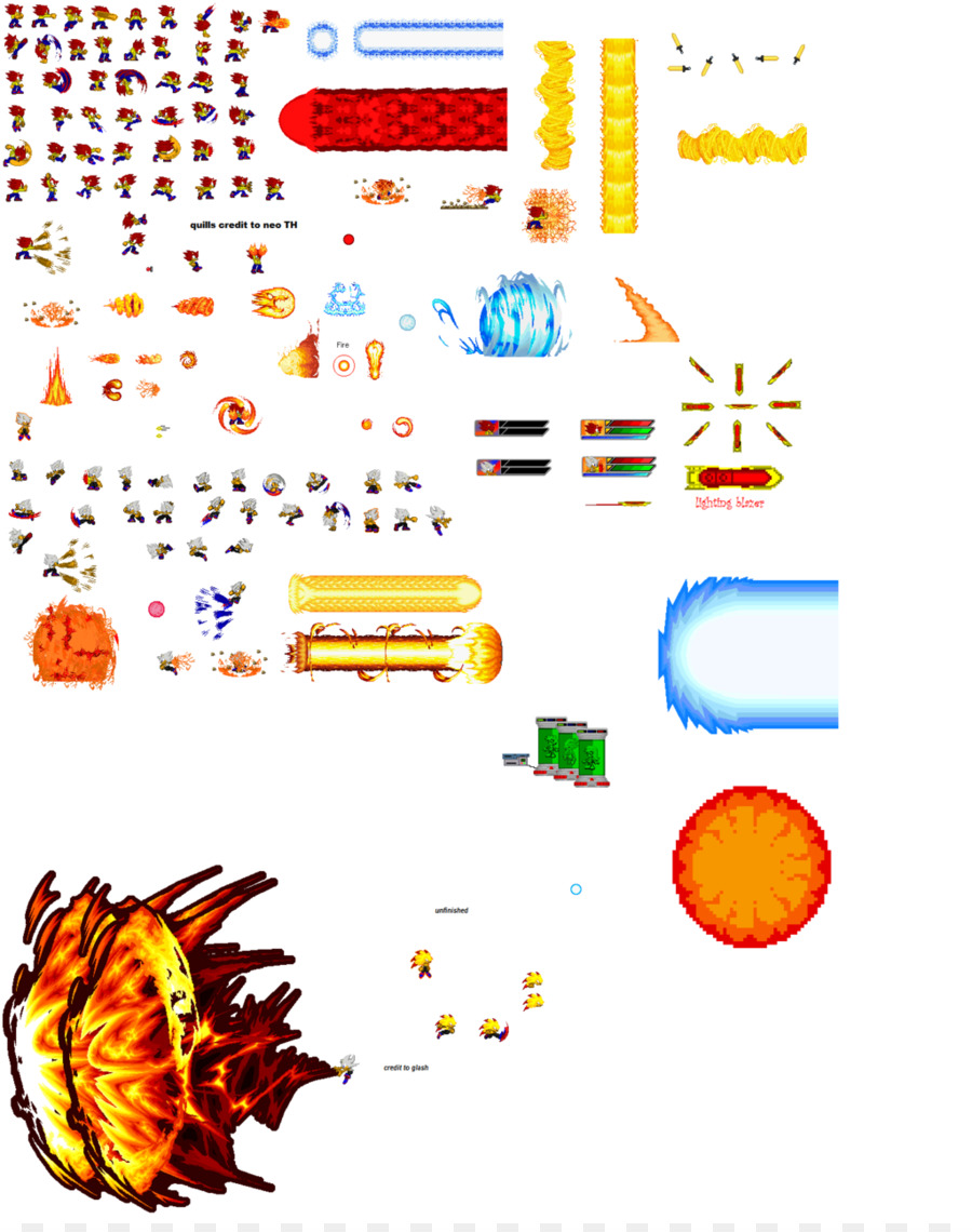 Hoja De Sprites，Efecto PNG