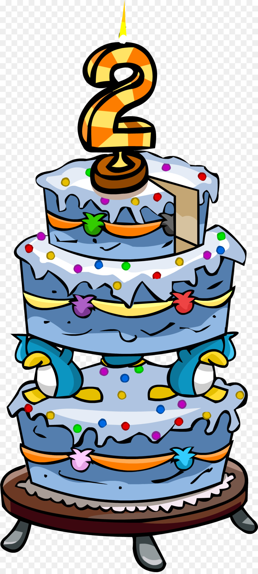 Club Penguin，Pastel De Cumpleaños PNG