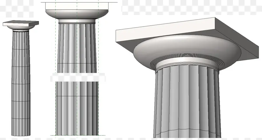 Renacimiento De Revit La Creación De La Arquitectura Clásica Con Un Moderno Software De Edición En Color，Columna PNG