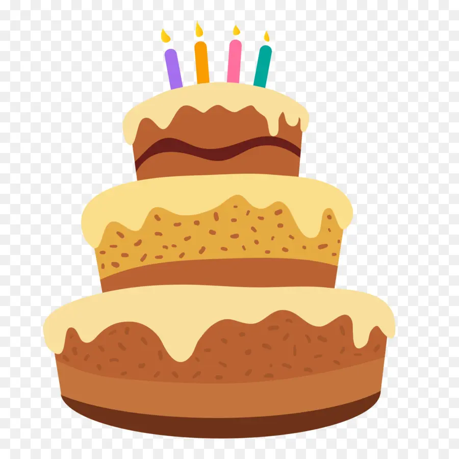 Pastel De Cumpleaños，Glaseado De Formación De Hielo PNG