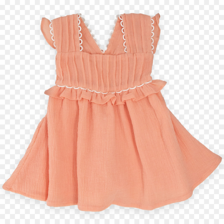 Vestido Melocotón，Volantes PNG