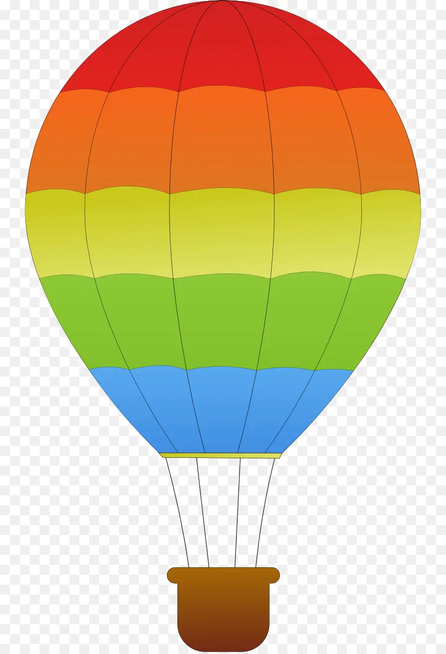 Globo De Aire Caliente，De Dibujos Animados PNG